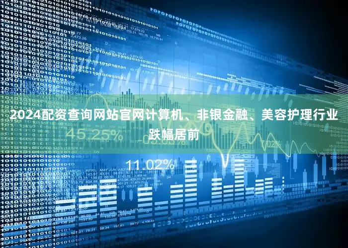 2024配资查询网站官网计算机、非银金融、美容护理行业跌幅居前