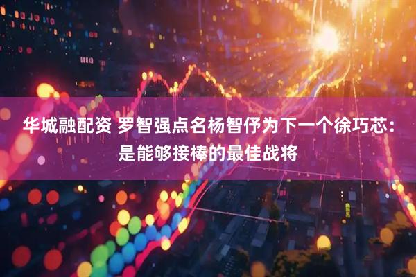 华城融配资 罗智强点名杨智伃为下一个徐巧芯：是能够接棒的最佳战将